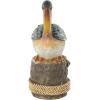 imageDeco 79 Polystone Bird Decorative Sculpture Distressed Home Decor Statue with Brown Wood Inspired Accents Accent Figurine 3quot x 11quot x 7quot TealTeal
