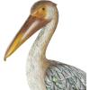 imageDeco 79 Polystone Bird Decorative Sculpture Distressed Home Decor Statue with Brown Wood Inspired Accents Accent Figurine 3quot x 11quot x 7quot TealTeal