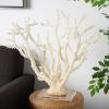 imageDeco 79 Polystone Coral Decorative Sculpture Home Decor Statue with Clear Acrylic Base Accent Figurine 26quot x 8quot x 23quot Cream26 x 8 x 23