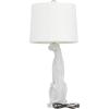 imageDeco 79 Polystone Leopard Room Table Lamp Accent Lamp set of 2 Lamp 13quot x 13quot x 29quot SilverSilver