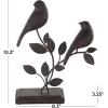 imageDeco 79 Polystone Parrot Decorative Sculpture Home Decor Statue Accent Figurine 3quot x 3quot x 9quot GoldBlack