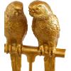 imageDeco 79 Polystone Parrot Decorative Sculpture Home Decor Statue Accent Figurine 3quot x 3quot x 9quot GoldGold