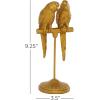 imageDeco 79 Polystone Parrot Decorative Sculpture Home Decor Statue Accent Figurine 3quot x 3quot x 9quot GoldGold