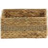 imageDeco 79 Seagrass Handmade Decorative and Functional Storage Basket Basket Organizer with Handles Set of 4 Basket for Storage 16quot 14quot 12quot 10quotW Light Brown