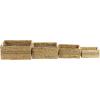 imageDeco 79 Seagrass Handmade Decorative and Functional Storage Basket Basket Organizer with Handles Set of 4 Basket for Storage 16quot 14quot 12quot 10quotW Light Brown