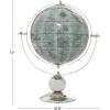 imageDeco 79 Stainless Steel Metal Globe 10quot x 7quot x 11quot SilverBrown