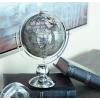imageDeco 79 Stainless Steel Metal Globe 10quot x 7quot x 11quot SilverBrown