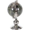 imageDeco 79 Stainless Steel Metal Globe 10quot x 7quot x 11quot SilverSilver