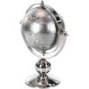 imageDeco 79 Stainless Steel Metal Globe 10quot x 7quot x 11quot SilverSilver