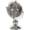 imageDeco 79 Stainless Steel Metal Globe 10quot x 7quot x 11quot SilverSilver