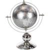 imageDeco 79 Stainless Steel Metal Globe 10quot x 7quot x 11quot SilverSilver