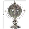imageDeco 79 Stainless Steel Metal Globe 10quot x 7quot x 11quot SilverSilver