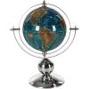 imageDeco 79 Stainless Steel Metal Globe 10quot x 7quot x 11quot SilverSilverBlueBrown