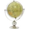 imageDeco 79 Stainless Steel Metal Globe 10quot x 7quot x 11quot SilverYellow