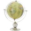 imageDeco 79 Stainless Steel Metal Globe 10quot x 7quot x 11quot SilverYellow