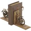 imageDeco 79 Wooden Bike Decorative Bookends Non Skid Bookends Set of 2 Office Bookends7quotW 9quotH Brass