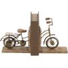 imageDeco 79 Wooden Bike Decorative Bookends Non Skid Bookends Set of 2 Office Bookends7quotW 9quotH Brass