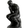 imageThe Novogratz Polystone People The Thinker Bookends Set of 2 5quotW 9quotH Black