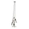 imageDeco 79 59298 Iron 5Light Pendant Lamp with Bulbs Gray