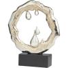 imageDeco 79 Aluminum Metal Abstract Decorative Sculpture Home Decor Statue with Marble Base Accent Figurine 14quot x 3quot x 17quot Silver14 x 3 x 17