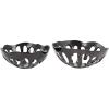 imageDeco 79 Aluminum Metal Decorative Bowl Decorative Bowl Drip Decorative Containers with Open Frame Design Set of 2 Decorative Keepsake Boxes 13quot 11quot W BlackBlack