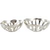 imageDeco 79 Aluminum Metal Decorative Bowl Decorative Bowl Drip Decorative Containers with Open Frame Design Set of 2 Decorative Keepsake Boxes 13quot 11quot W BlackSilver
