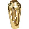 imageDeco 79 Aluminum Metal Decorative Vase Drip Centerpiece Vase with Melting Designed Body Vase for Home Decoration 7quot x 7quot x 15quot GoldGold
