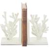 imageDeco 79 Metal Coral Decorative Bookends Ombre Non Skid Bookends Set of 2 Office Bookends4quotW 7quotH BlueWhite