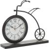 imageDeco 79 Metal Decorative Clock Bike Mantel Clock Tabletop Clock 13quot x 3quot x 12quot BrownBrown