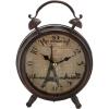 imageDeco 79 Metal Eiffel Tower Clock with Bell Style Top 6quot x 3quot x 9quot Black