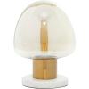 imageDeco 79 Metal Room Table Lamp Accent Lamp with Clear Dome Shaped Shade and Marble Base Lamp 10quot x 10quot x 14quot Gold10 x 10 x 14