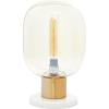 imageDeco 79 Metal Room Table Lamp Accent Lamp with Clear Dome Shaped Shade and Marble Base Lamp 10quot x 10quot x 14quot Gold10 x 10 x 16