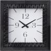 imageDeco 79 Metal Square Wall Clock 12quot x 3quot x 12quot Black