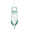 imageDeco 79 Wool Floral Wall Decor with Tassels and Pom poms 13quot x 0quot x 47quot BlueBlue