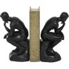 imageThe Novogratz Polystone People The Thinker Bookends Set of 2 5quotW 9quotH Black