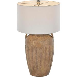imageDeco 79 Ceramic Room Table Lamp Ombre Accent Lamp with Drum Shade Lamp 15quot x 15quot x 23quot BlackBrown