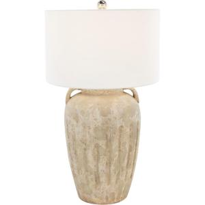 imageDeco 79 Ceramic Room Table Lamp Ombre Accent Lamp with Drum Shade Lamp 15quot x 15quot x 23quot BlackCream