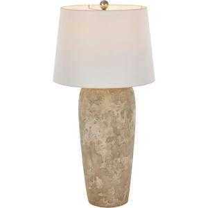 imageDeco 79 Ceramic Room Table Lamp Ombre Accent Lamp with Drum Shade Lamp 15quot x 15quot x 23quot BlackLight Brown
