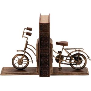 imageDeco 79 Wooden Bike Decorative Bookends Non Skid Bookends Set of 2 Office Bookends7quotW 9quotH Brass