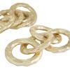 imageCosmoLiving by Cosmopolitan Aluminum Metal Chain Decorative Sculpture Home Decor Statues Set of 2 Accent Figurines 12quot 10quotW Gold