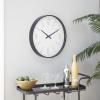 imageCosmoLiving by Cosmopolitan Glass Wall Clock with Gold Accents 20quot x 2quot x 20quot BlackBlack