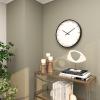 imageCosmoLiving by Cosmopolitan Glass Wall Clock with Gold Accents 20quot x 2quot x 20quot BlackBlackGold