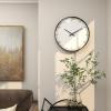 imageCosmoLiving by Cosmopolitan Glass Wall Clock with Gold Accents 20quot x 2quot x 20quot BlackBlackGold