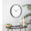 imageCosmoLiving by Cosmopolitan Glass Wall Clock with Gold Accents 20quot x 2quot x 20quot BlackBlackGold