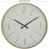 imageCosmoLiving by Cosmopolitan Glass Wall Clock with Gold Accents 20quot x 2quot x 20quot BlackGoldBlack