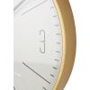 imageCosmoLiving by Cosmopolitan Glass Wall Clock with Gold Accents 20quot x 2quot x 20quot BlackGoldBlack