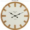 imageCosmoLiving by Cosmopolitan Glass Wall Clock with Gold Accents 20quot x 2quot x 20quot BlackWhite