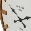 imageCosmoLiving by Cosmopolitan Glass Wall Clock with Gold Accents 20quot x 2quot x 20quot BlackWhite