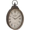 imageDeco 79 42555 Metal Rope Wall Clock 12quot x 21quot Silver