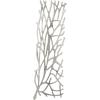imageDeco 79 Aluminum Metal Coral Home Wall Decor Inspired Wall Sculpture Set of 2 Wall Art 10quotW 34quotH SilverSilver